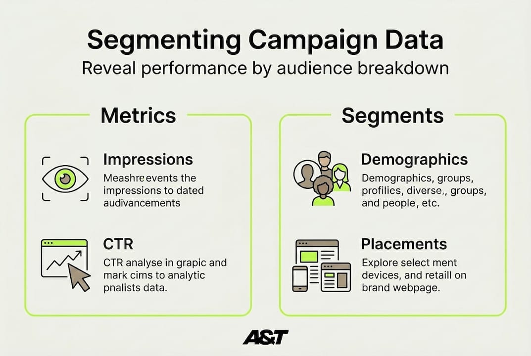 Infographic showing segment analysis for campaign data