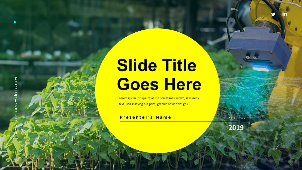 Innovative Presentation Slide Design for Modern Business