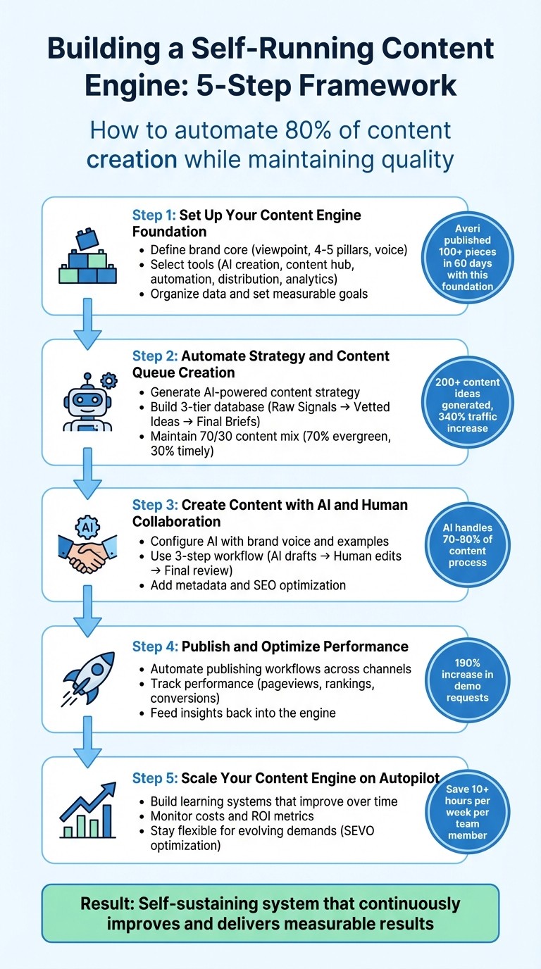 5-Step Process to Build a Self-Running Content Engine with AI
