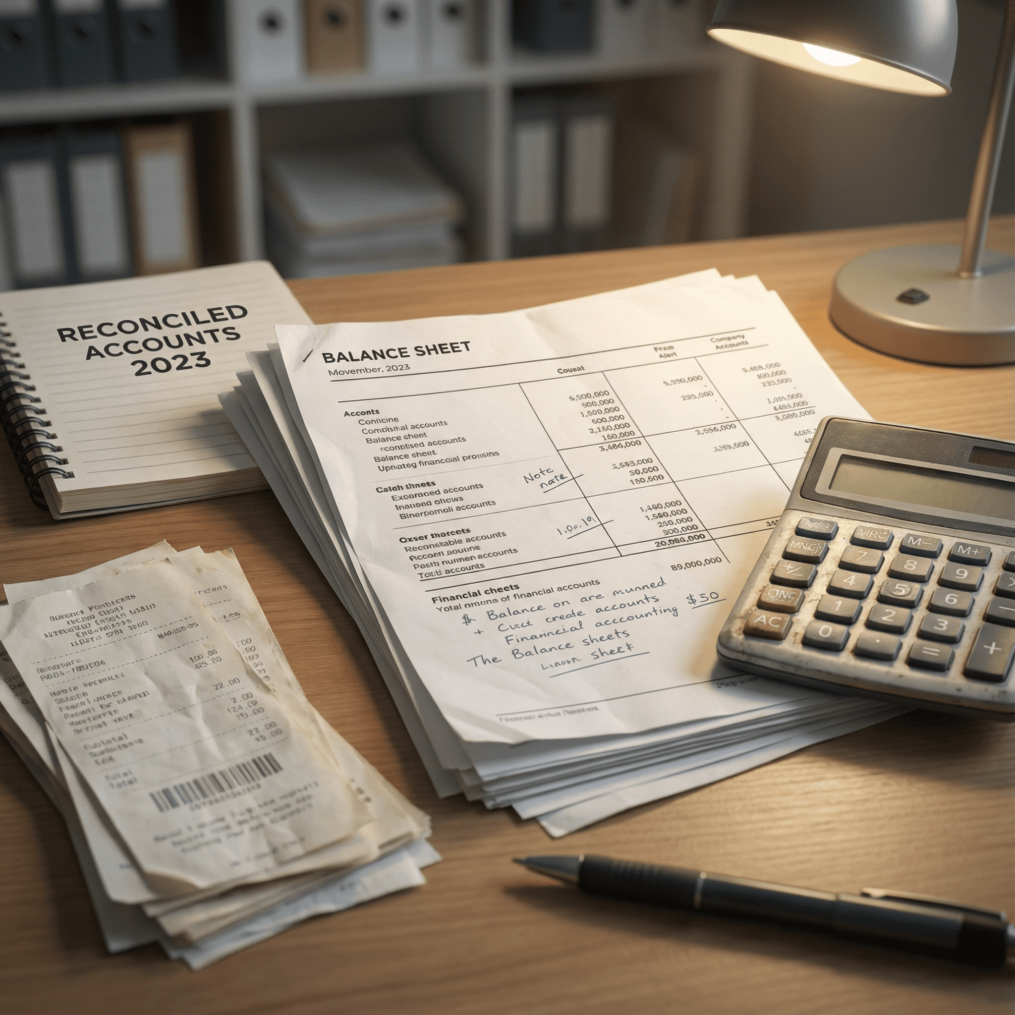 A professional woman with short dark hair wearing a beige blouse stands in a busy office.