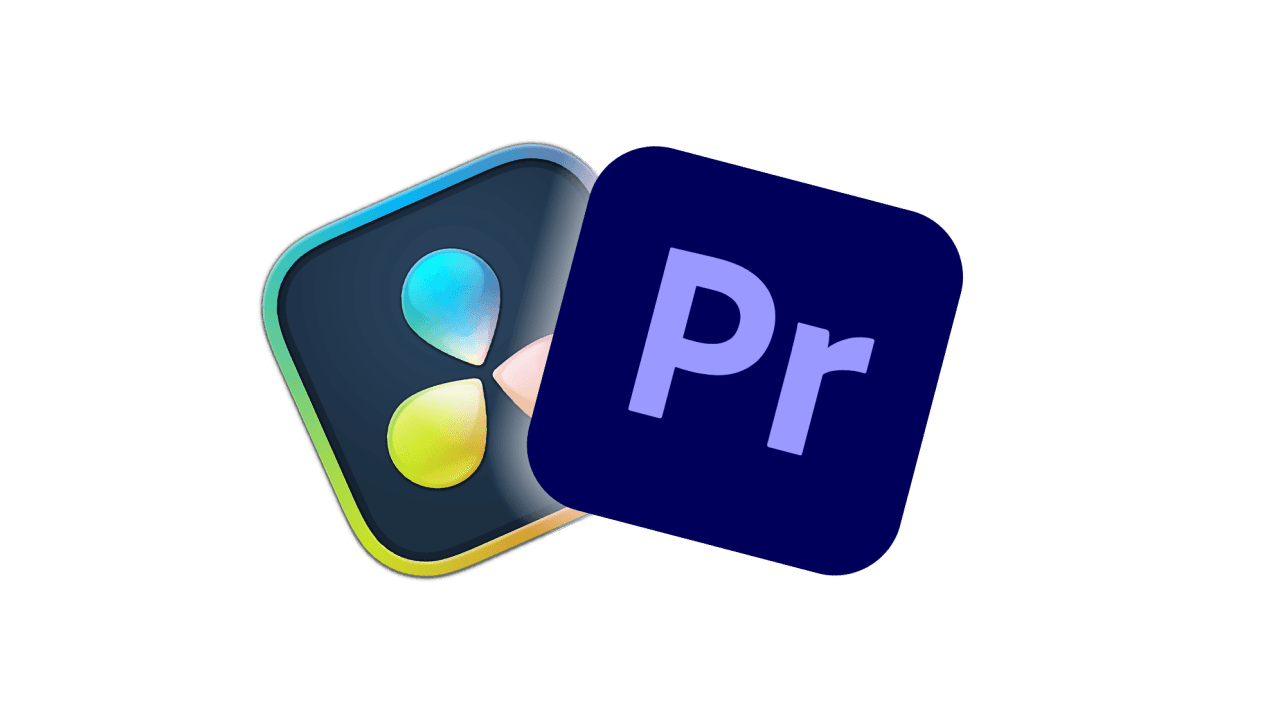 Logo Davinci Resolve et Premiere Pro