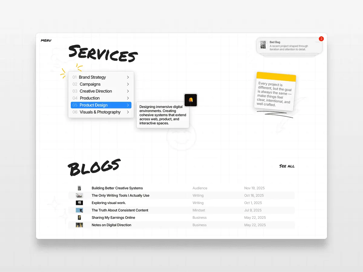 detail image 2 of the otherthing framer website template