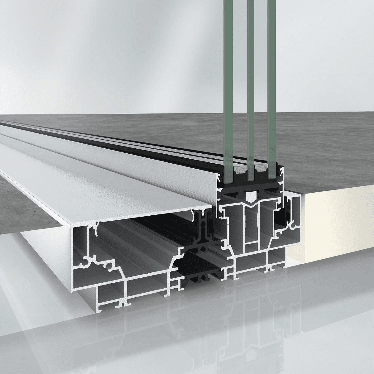 Schüco AS PD 75.HI Access Line Schnittansicht
