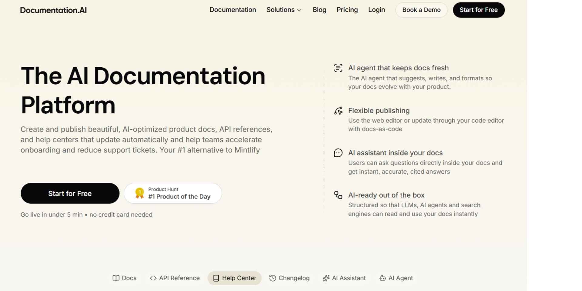 documentation ai homepage