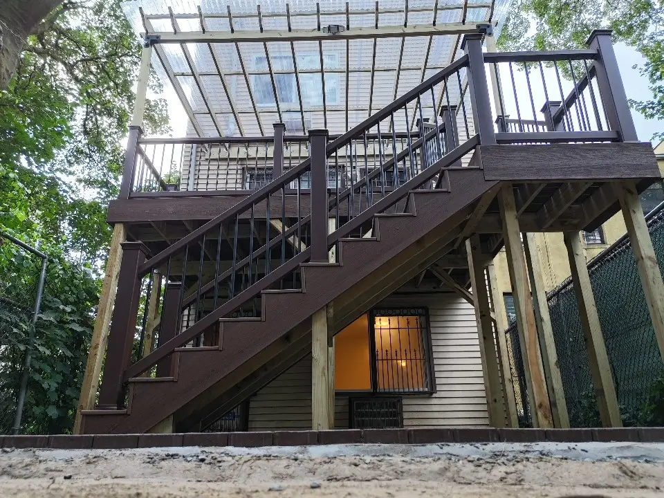 Trex Deck build by Jewel Construction Company in Brownsville Brooklyn