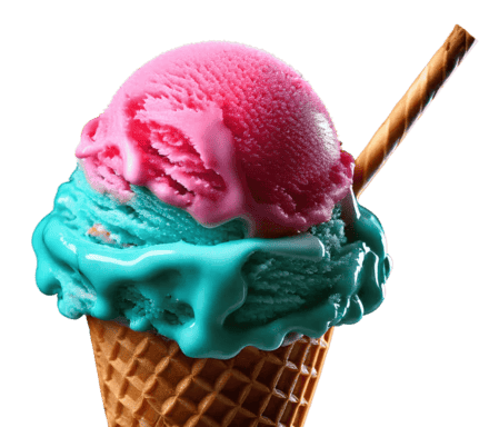 Pink And Blue IceCream