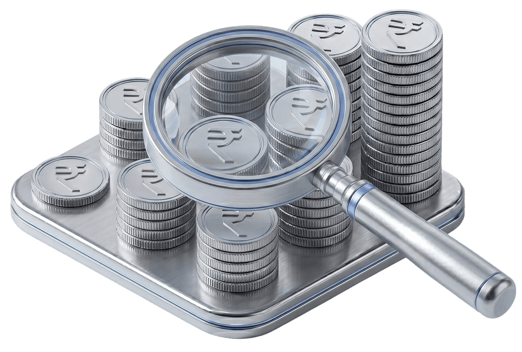 Illustration showing Investments feature of income tax app by Quicko