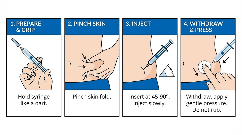 How to inject tirzepatide step by step technique guide