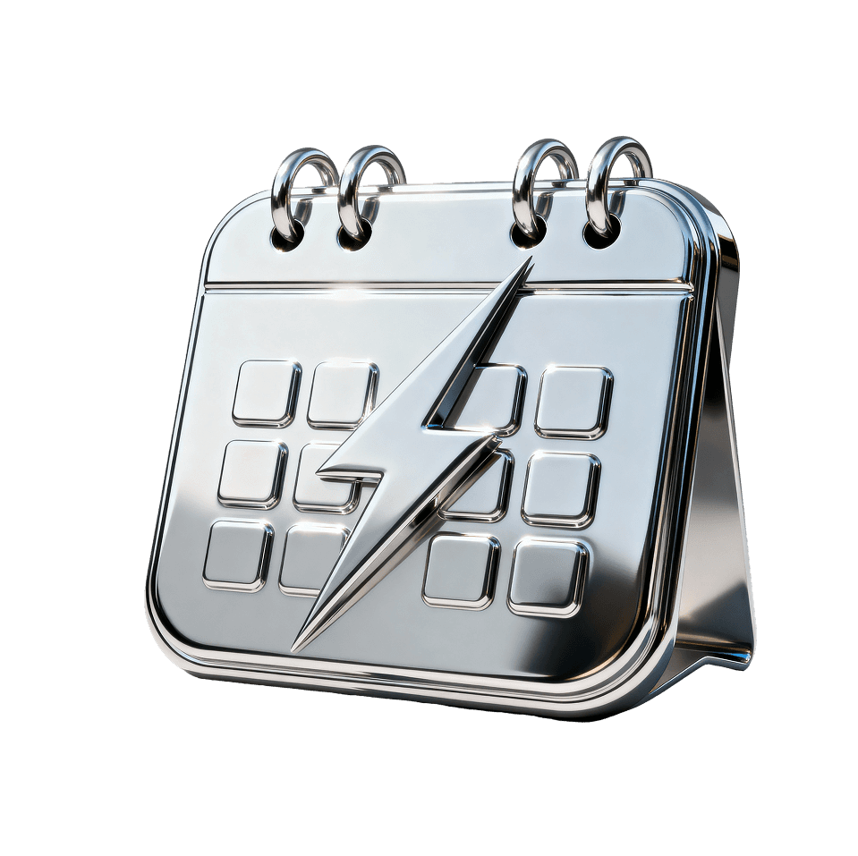 Silver Coated 3D Calender