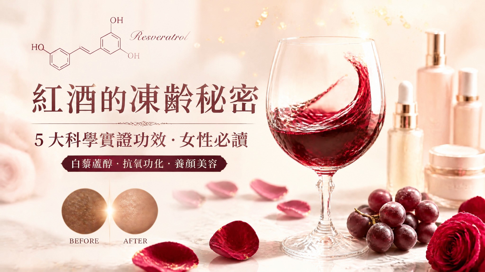 【抗衰老與養顏】女人飲紅酒的好處：抗氧化、養顏美容？拆解紅酒對女性健康的 5 大神奇功效