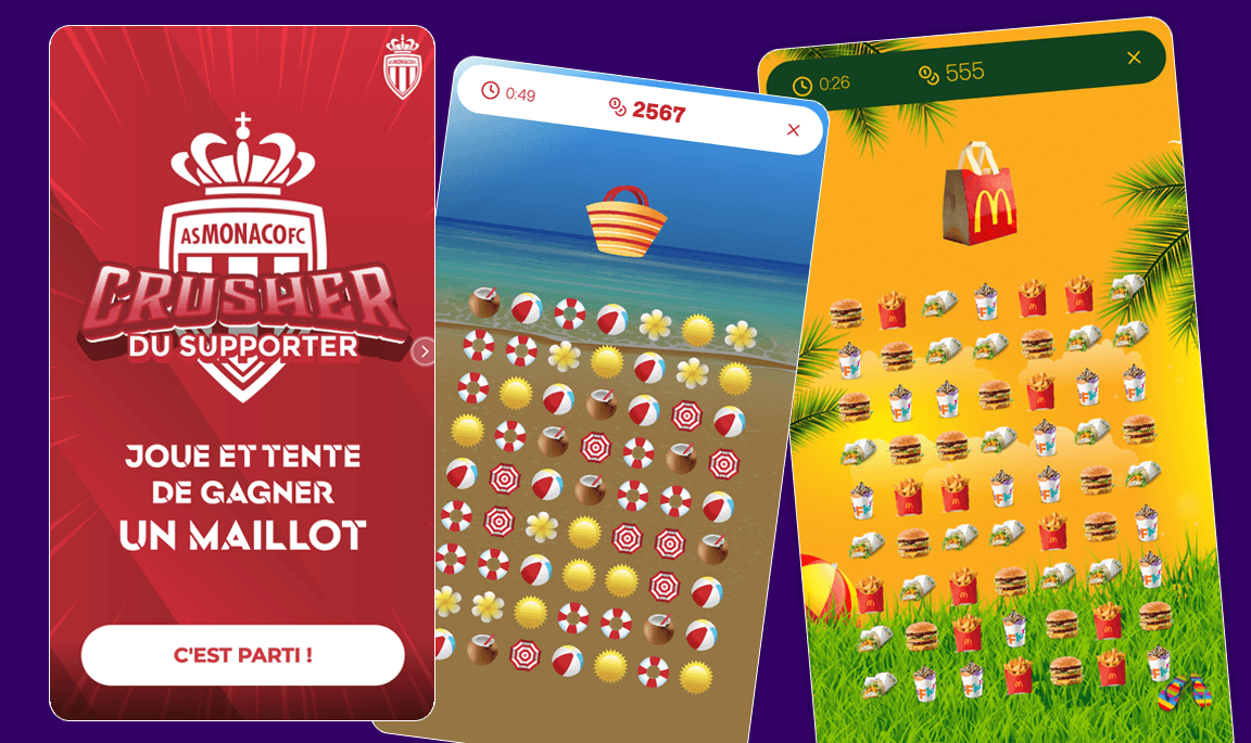 Crusher examples AS Monaco and McDonald's