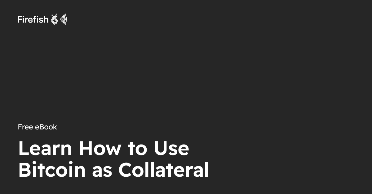 Bitcoin as Collateral: Borrow Fiat, Keep Your Stack