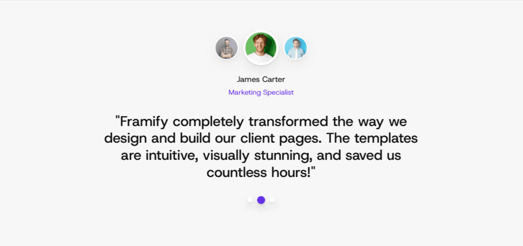 Framer Testimonial Section Component v38