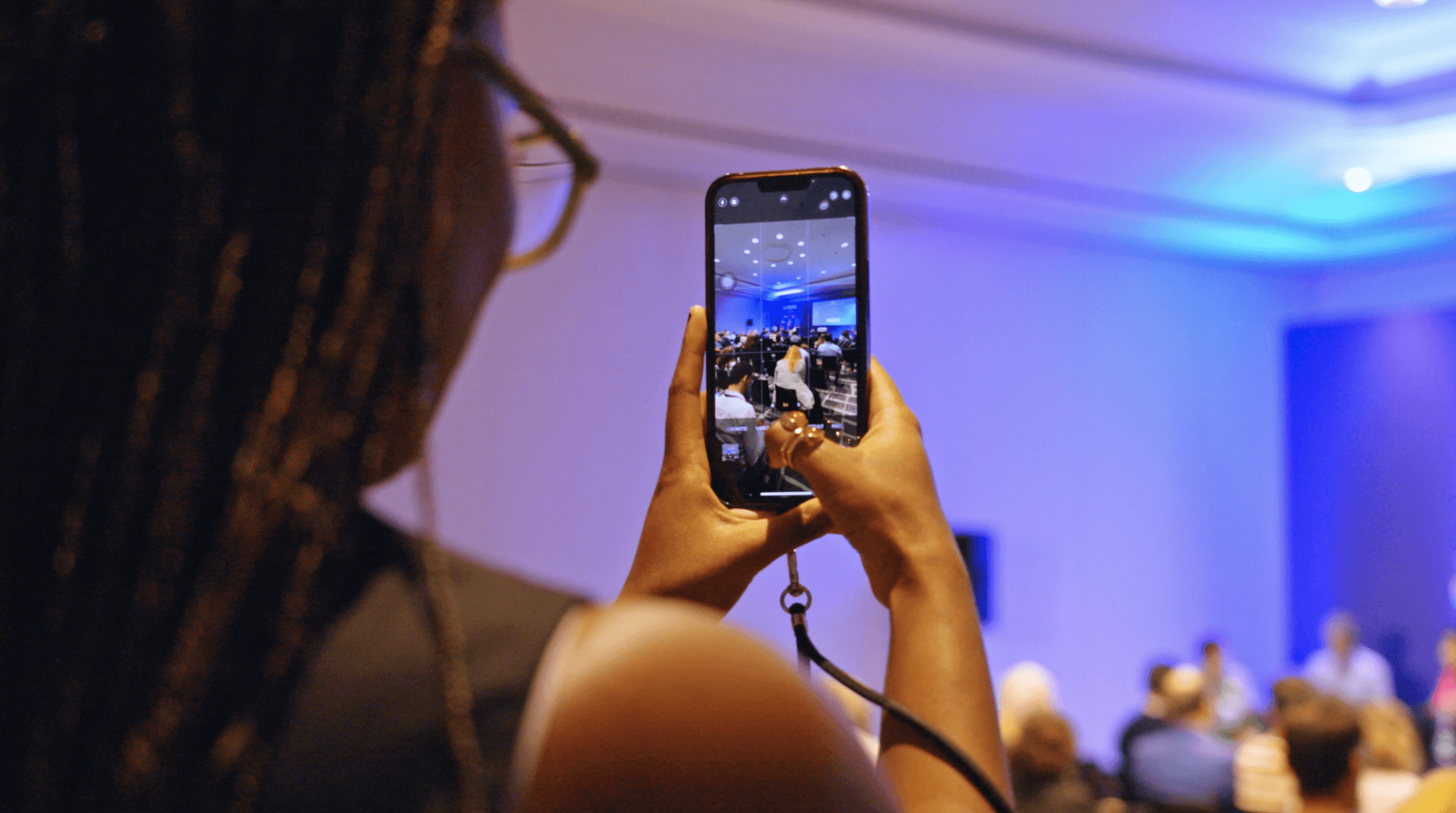 Extreme close-up black and white photograph of a human eye