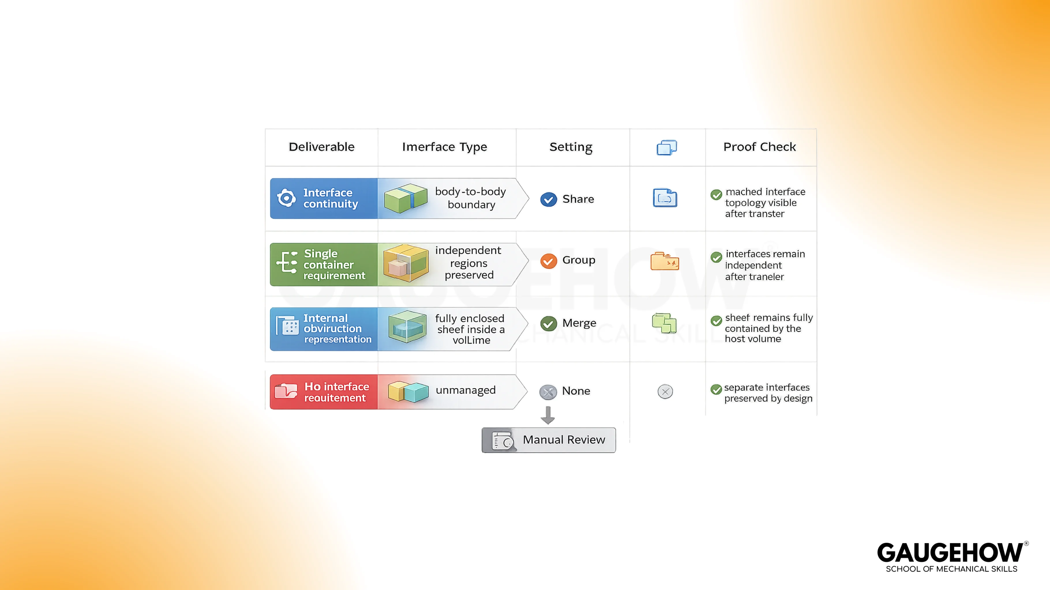 topology settings matrix
