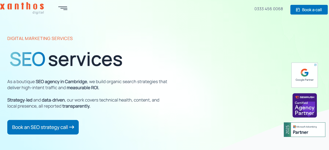 E-xanthos – SEO Services from UK Agency, Cambridgeshire