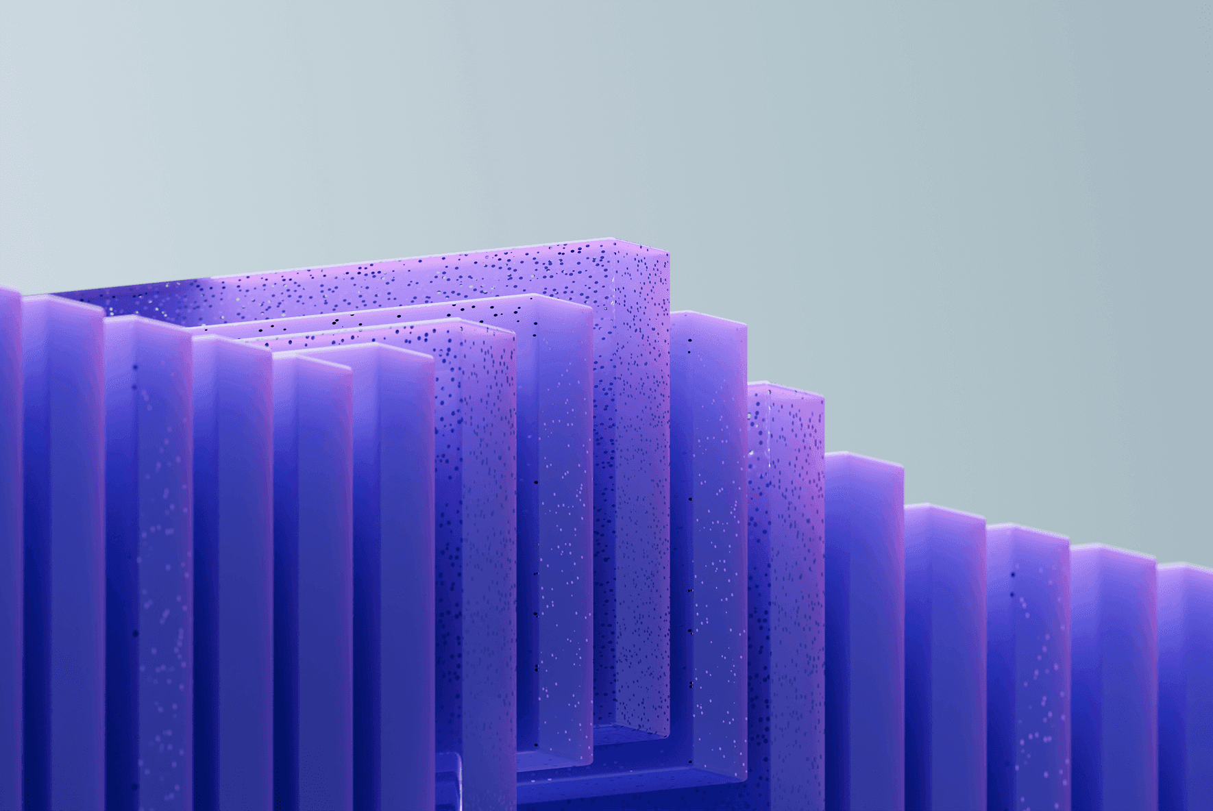 3D shot from Blender. Shows row of tiles with some soft ligning above them