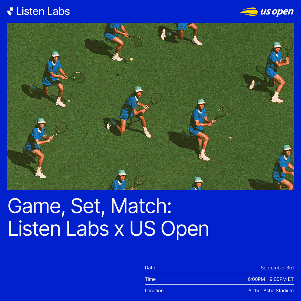 Game, Set, Match: Listen Labs x US Open