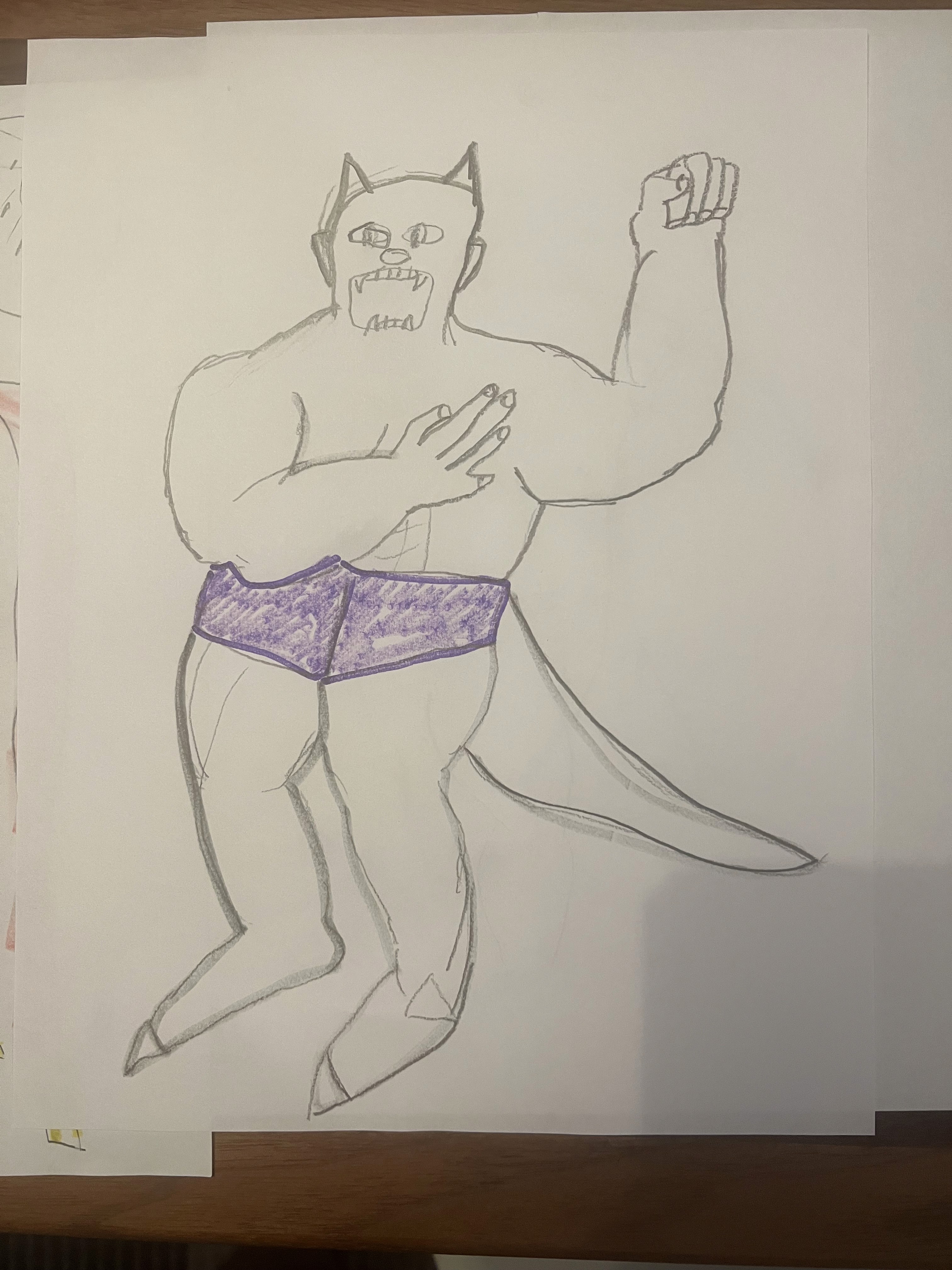 Ranuck original drawing by a child