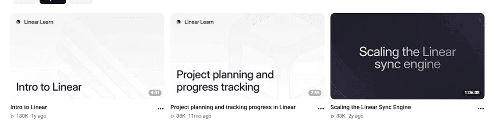 Linear on YouTube