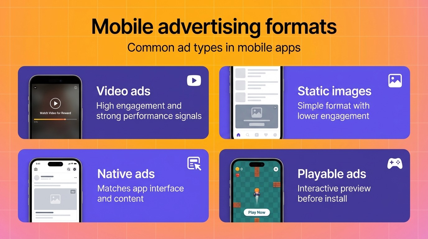 Mobile ads format
