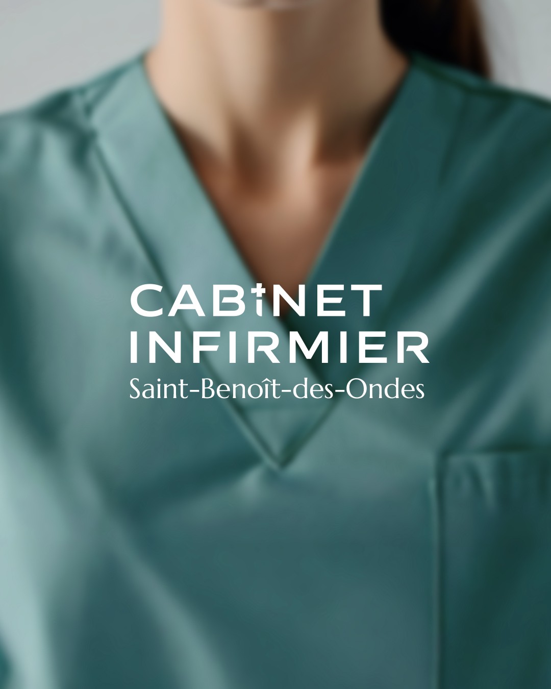 Mockup logo cabinet infirmier