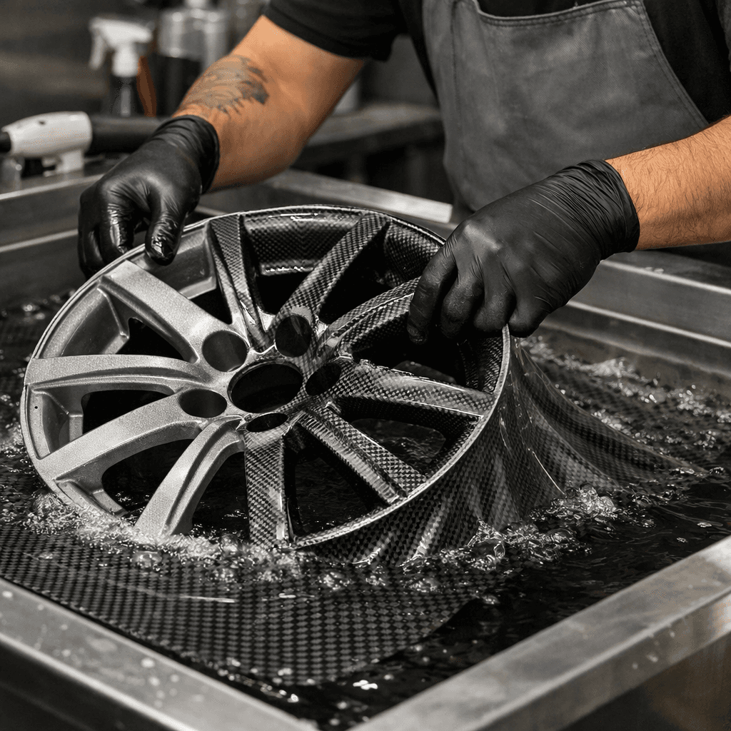 Hydrographics coating process for decorative finishes