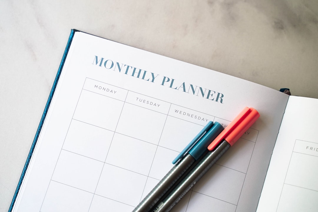 structured daily time blocking planner
