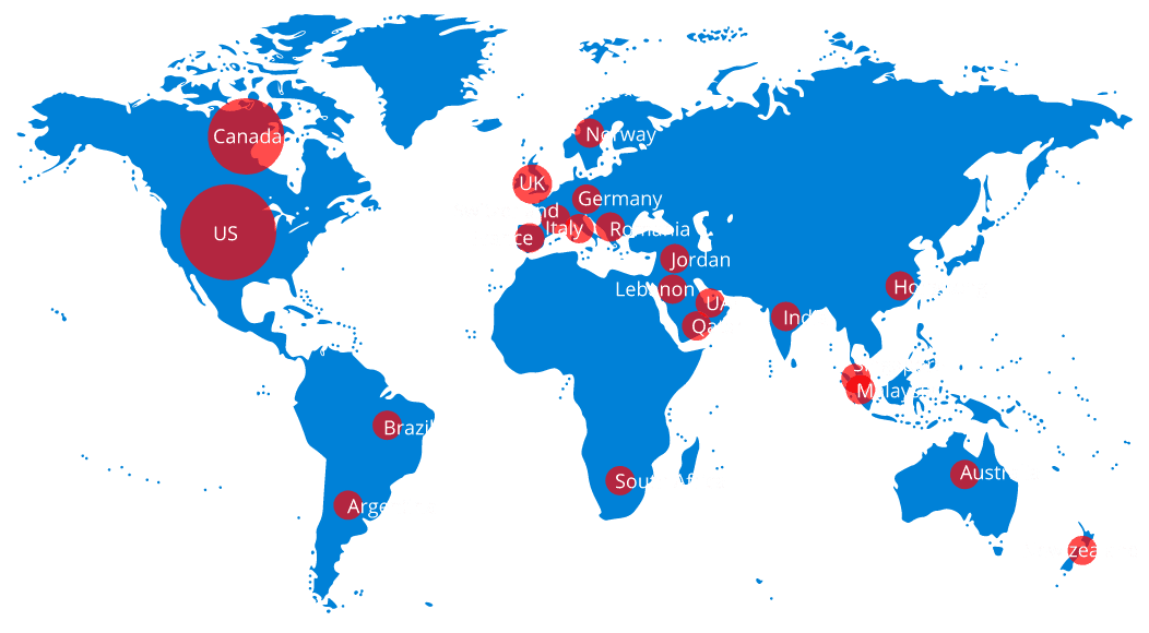 Our Globel Client Reach Supporting  Organizations Across All Over World