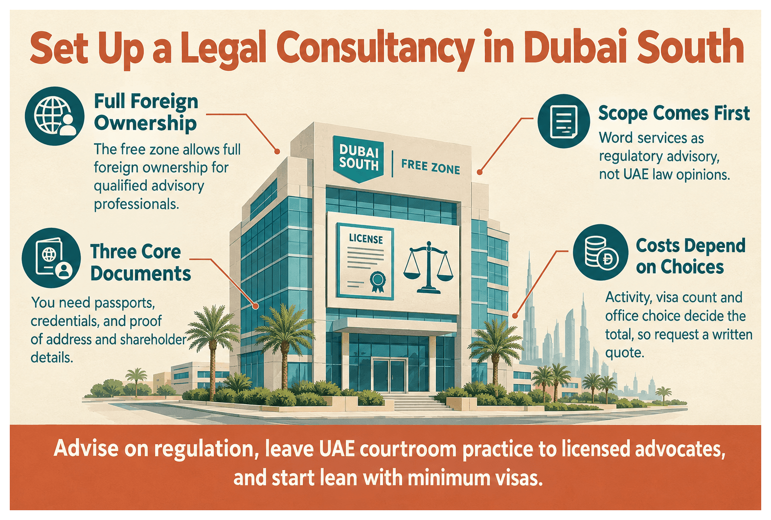 Infographic: How to Set Up a Legal Consultancy Business in Dubai South