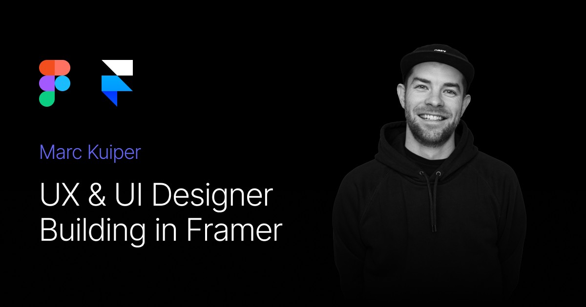 Freelance UX & UI designer Marc Kuiper