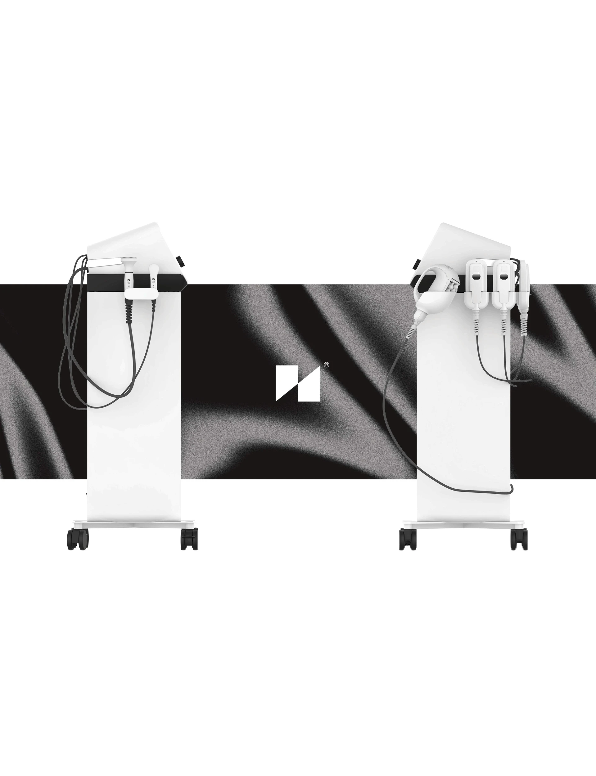 Modern device logo design & brand identity by a freelance graphic designer Barcelona.