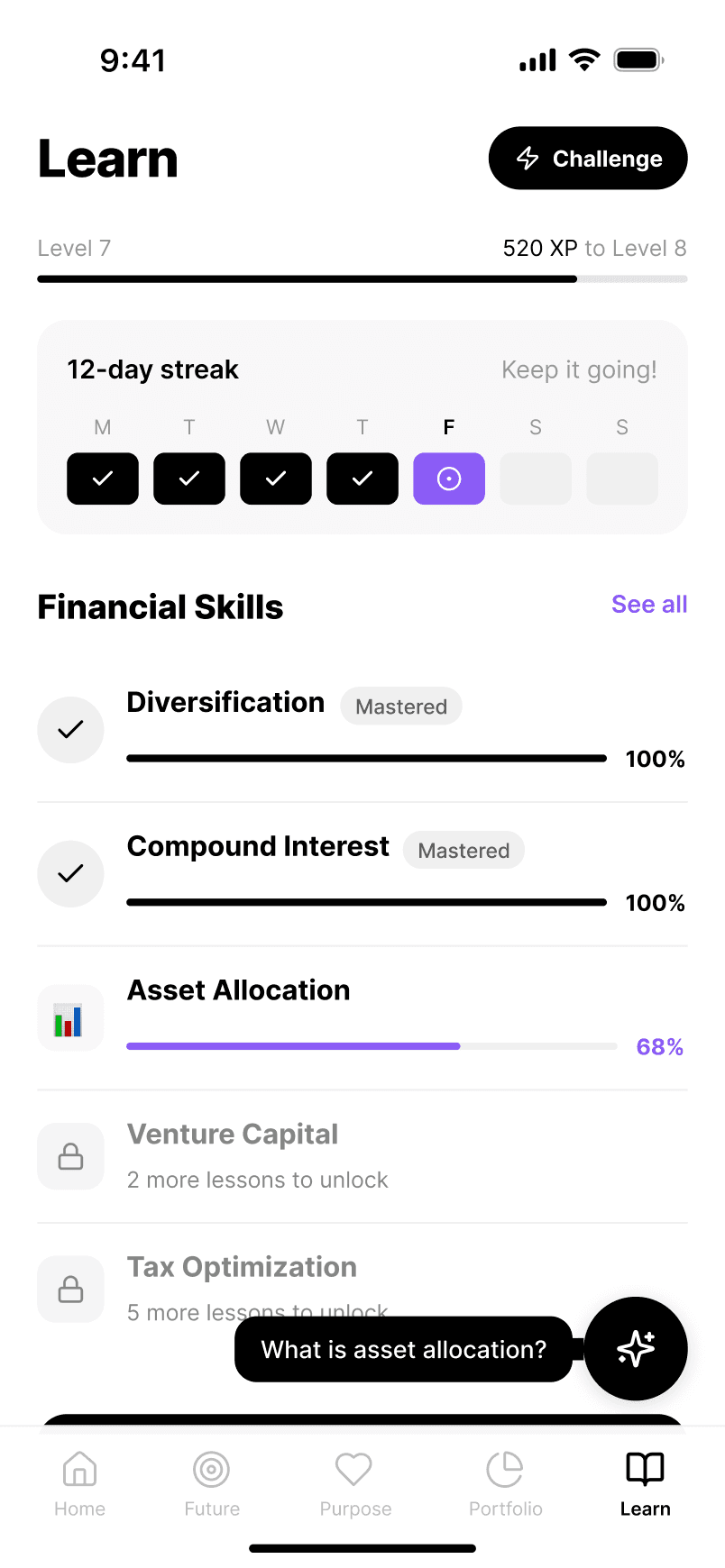 Banking App Screen Mockup