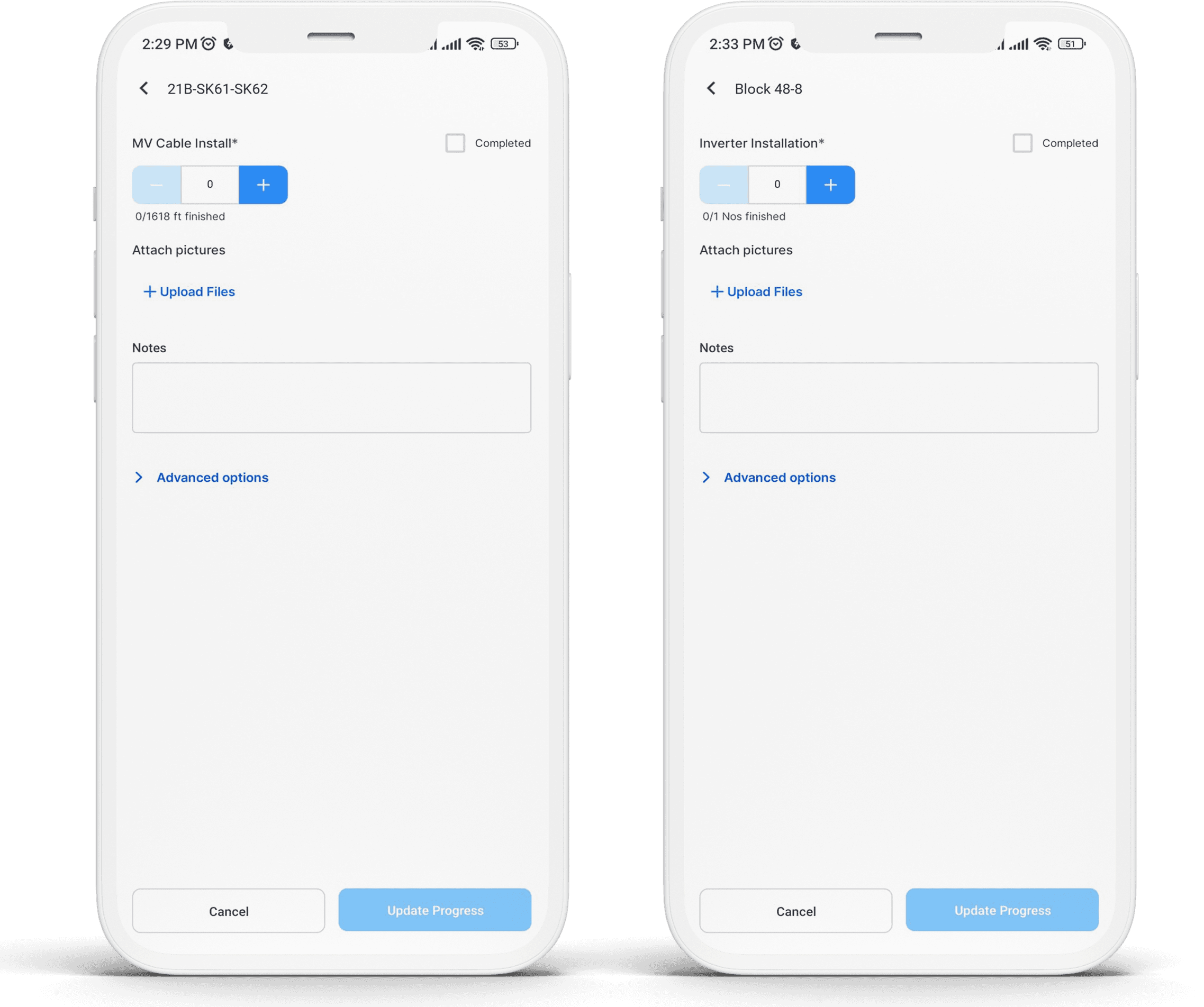 TaskMapper Mobile app with fence and road progress updates