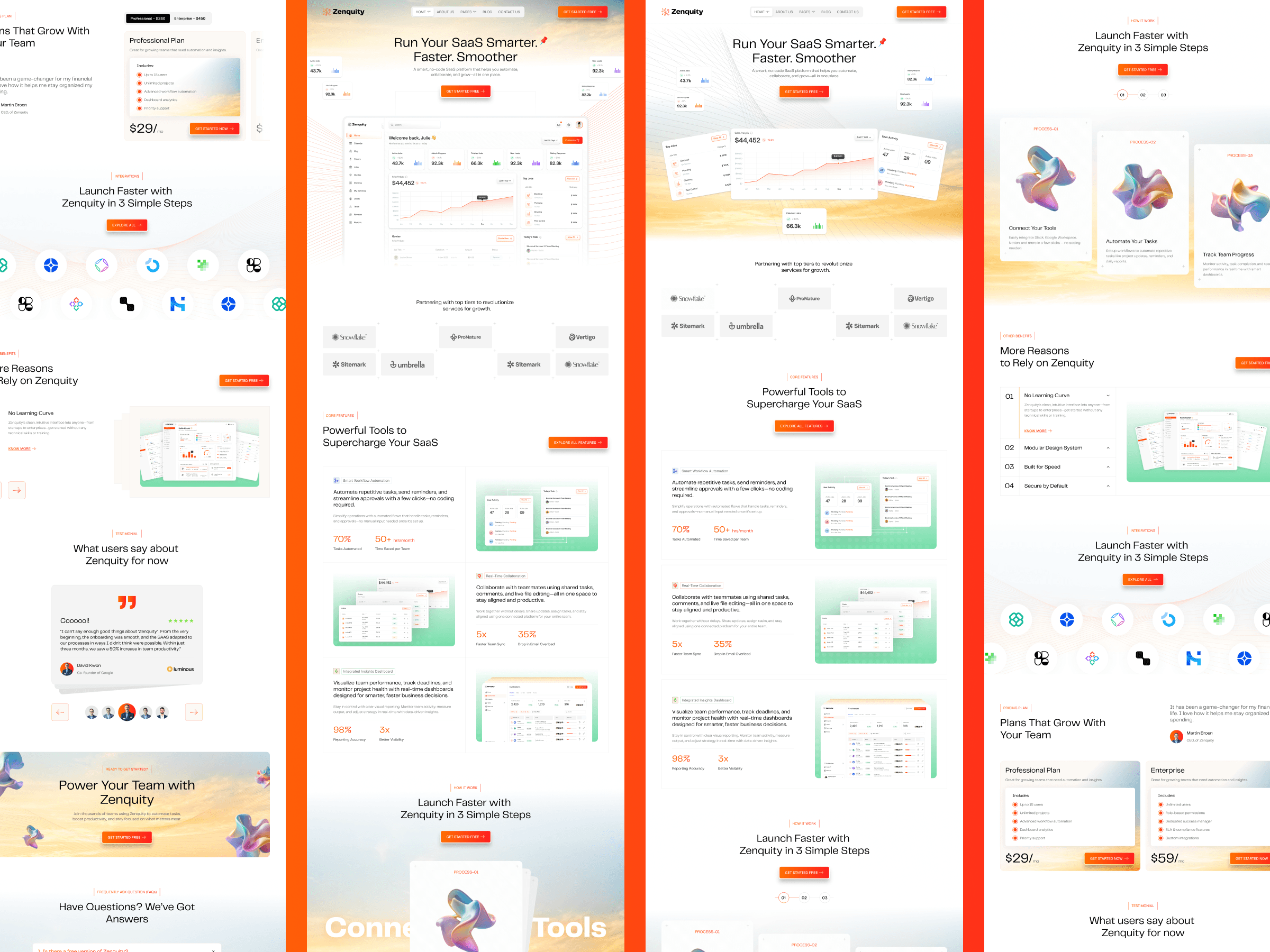 webflow ai saas template