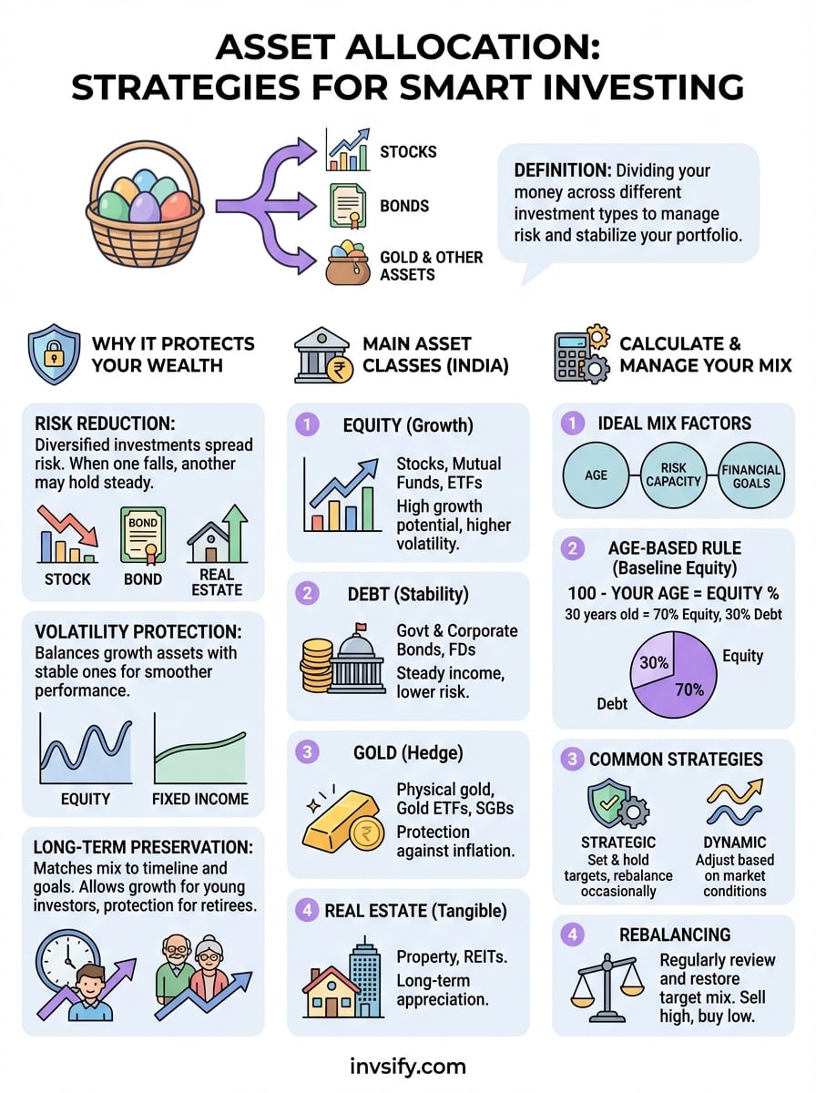 asset allocation definition infographic