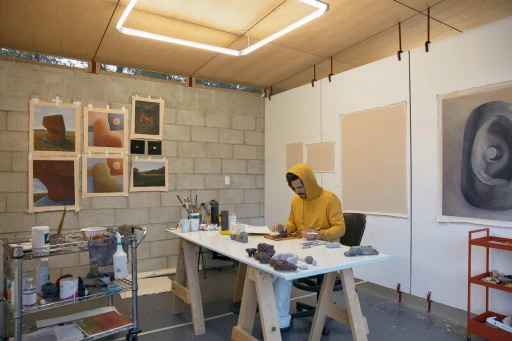 Taller de artistas en Cobertizo residencia artística, Jilotepec, México