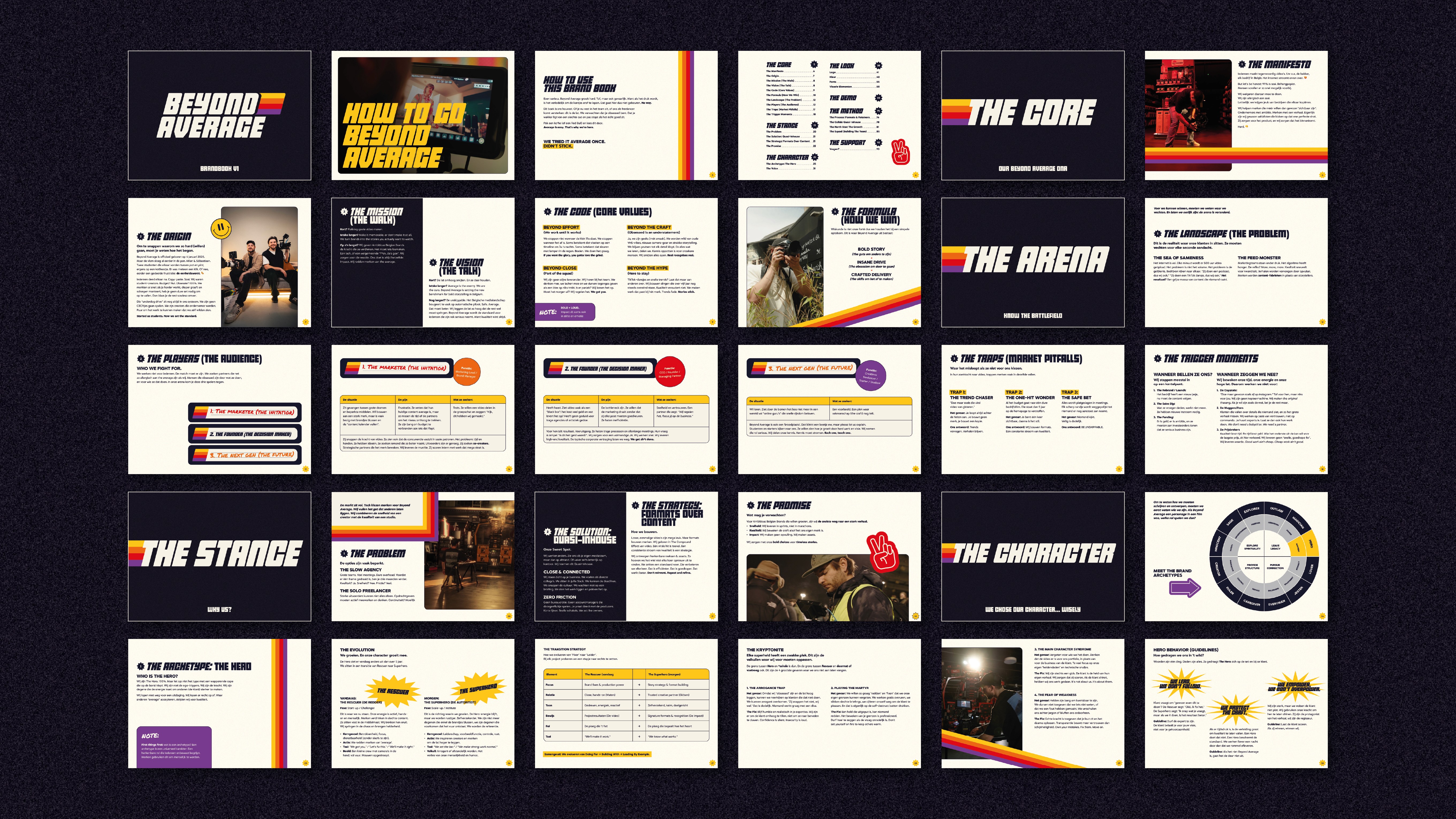 Beyond Average brand book design