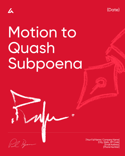 Motion to Quash Subpoena