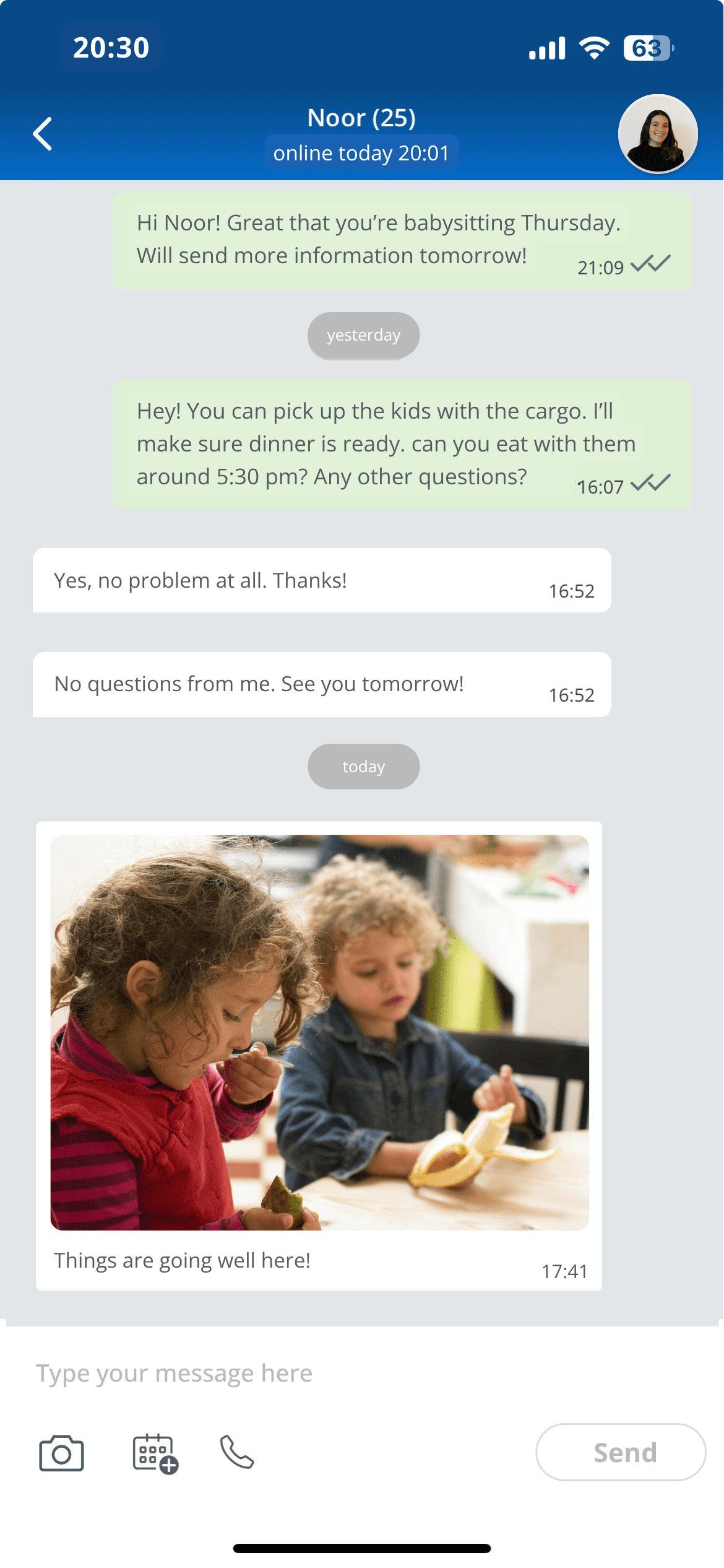 Step 3: Chat with the Charly Cares Angel