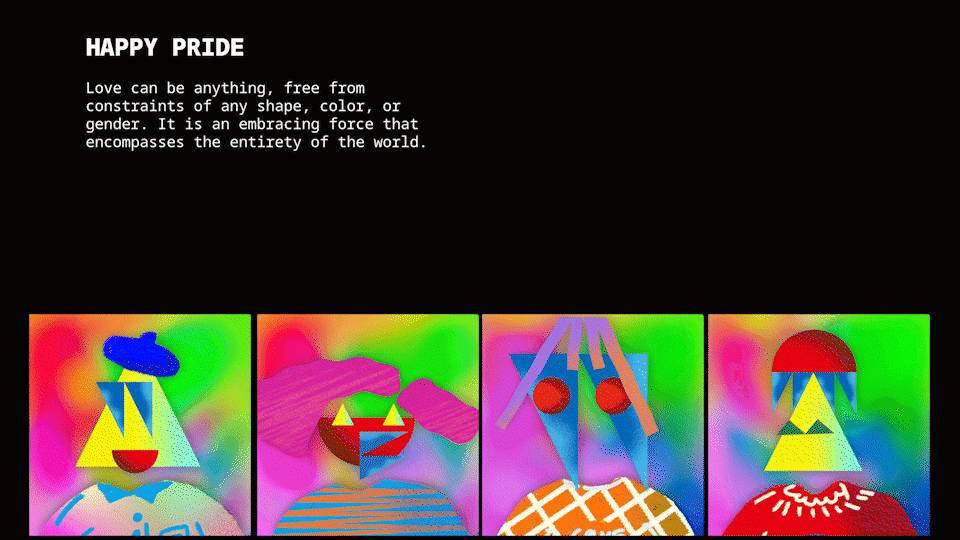 Happy Pride Month 多元性別角色動態設計展示
