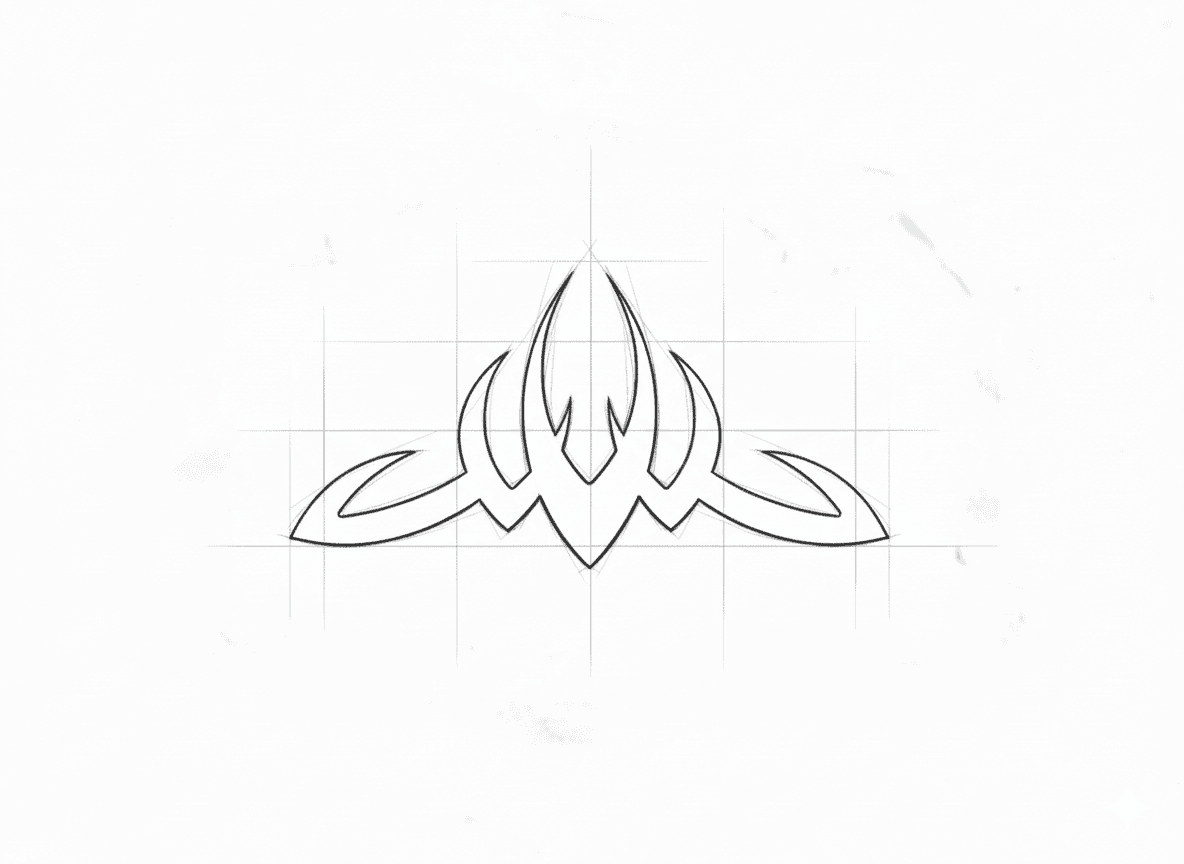 Skjálfti 2025 Hand-drawn Logo