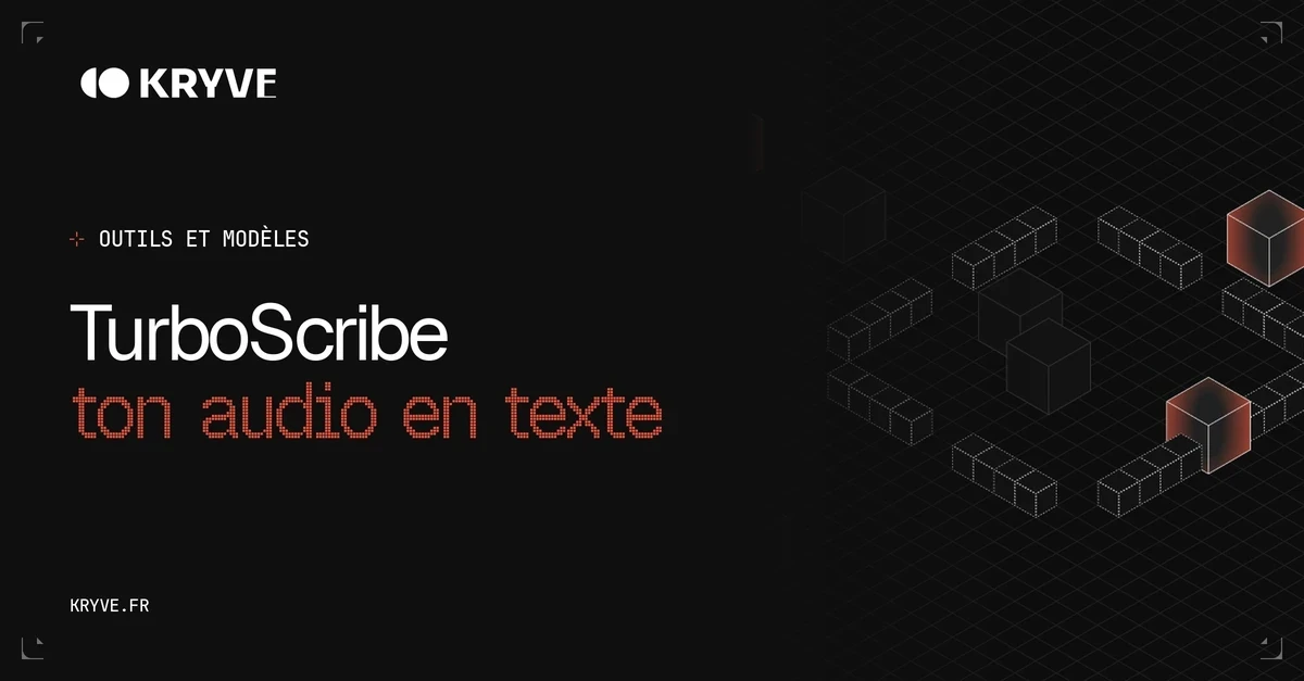 TurboScribe : couverture Kryve, catégorie Outils et modèles