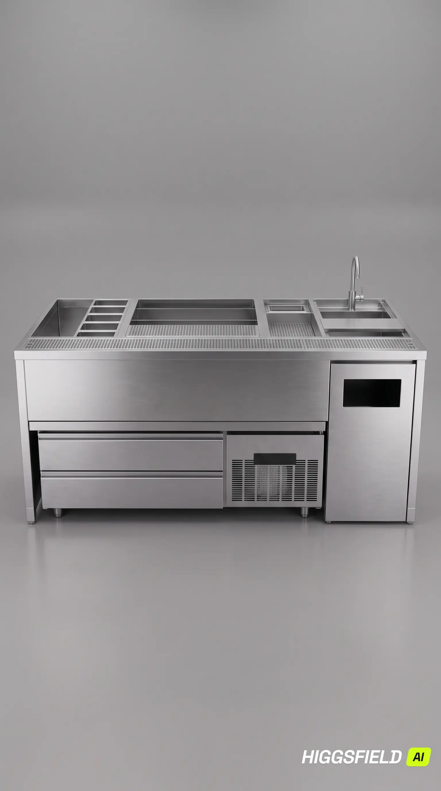 Custom cocktail stations designed for professional commercial bars