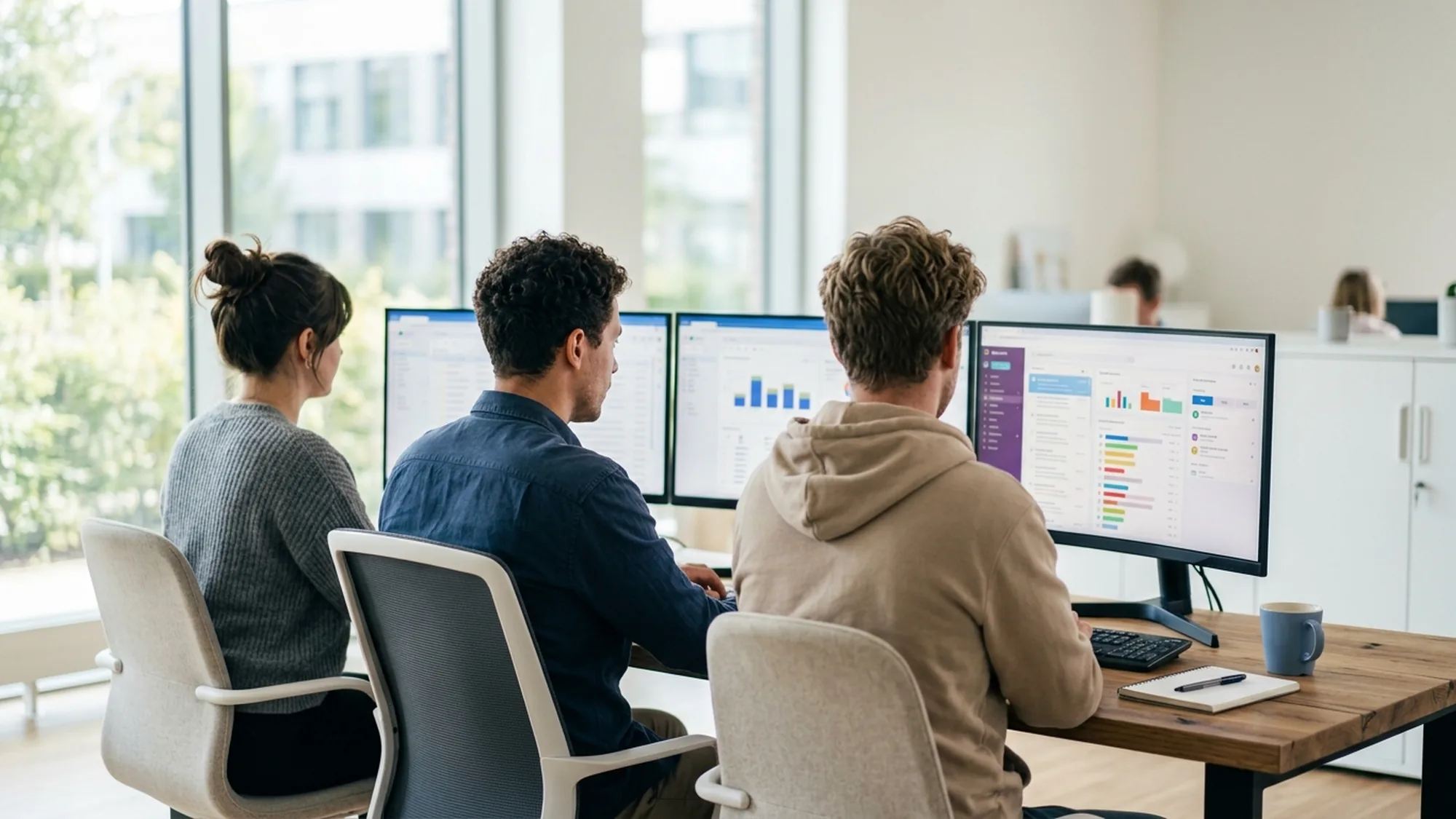 Équipe de relation client externalisée pendant la phase pilote