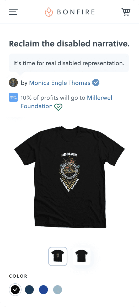 Bonfire campaign page