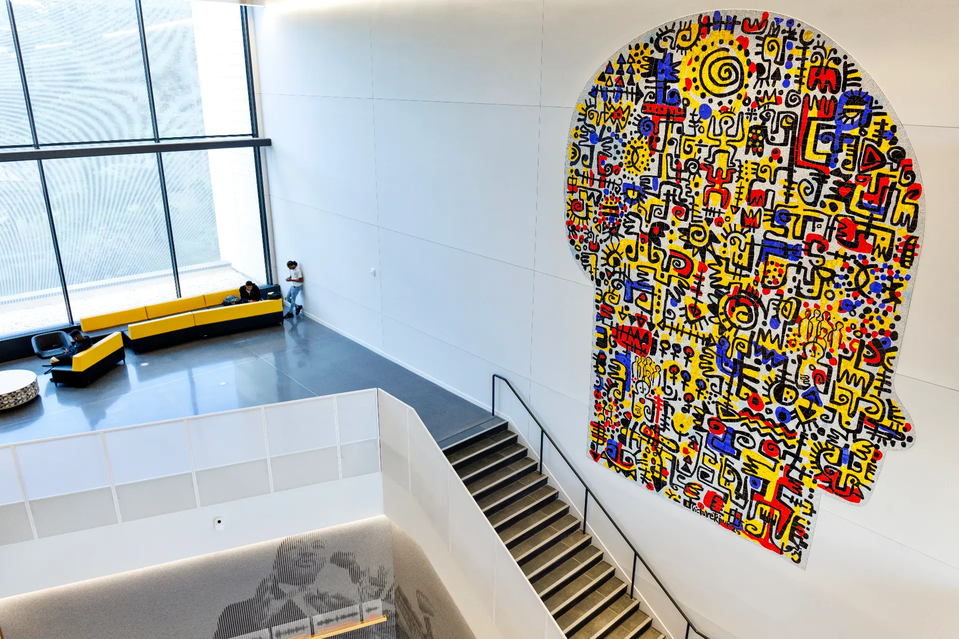 "Conversation" Bowie State University. 18 feet wide by 15 feet high. 