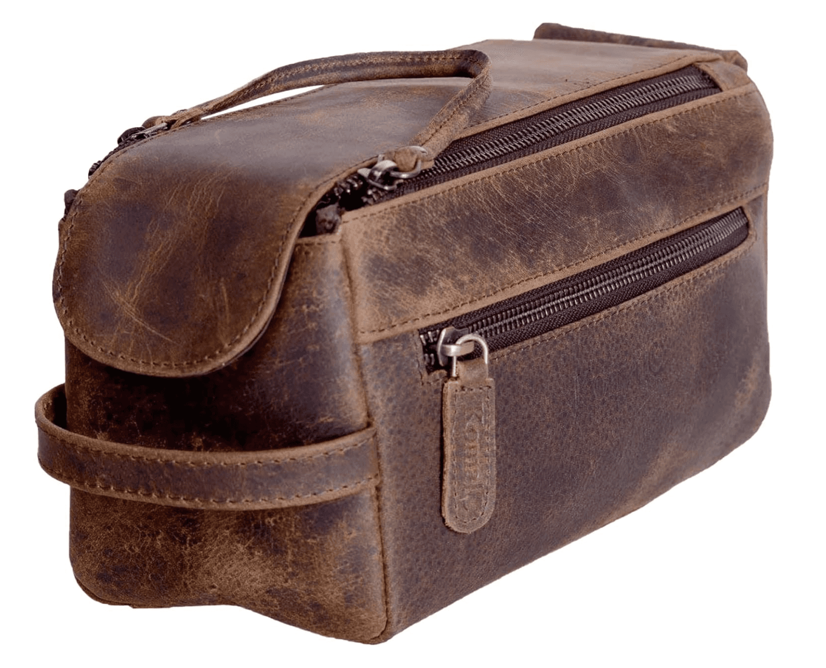 Premium Buffalo Leather Toiletry Bag