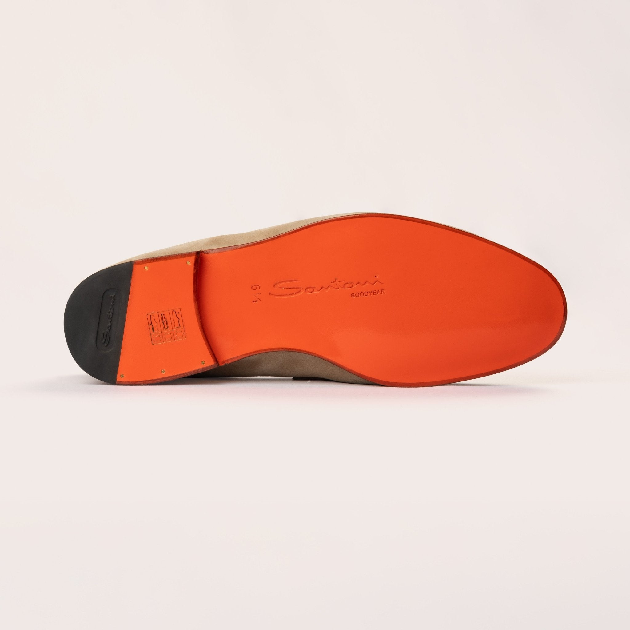 Men’s beige suede Carlo loafer - Mandelli UK