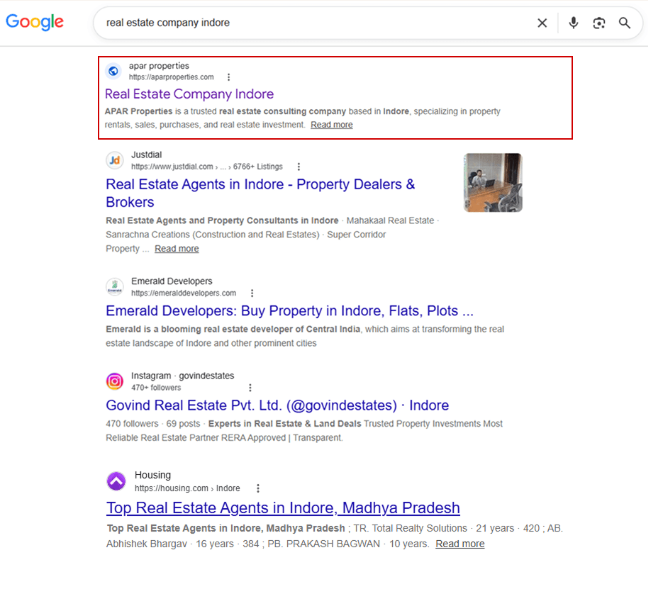 Indore SEO company